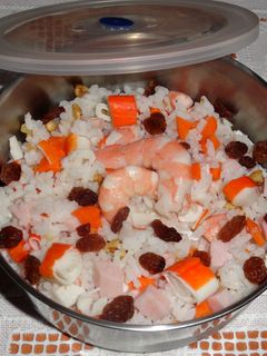 Una foto de Ensalada de arroz para fiambrera