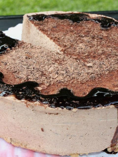 Una foto de Torta helada de ricota y chocolate