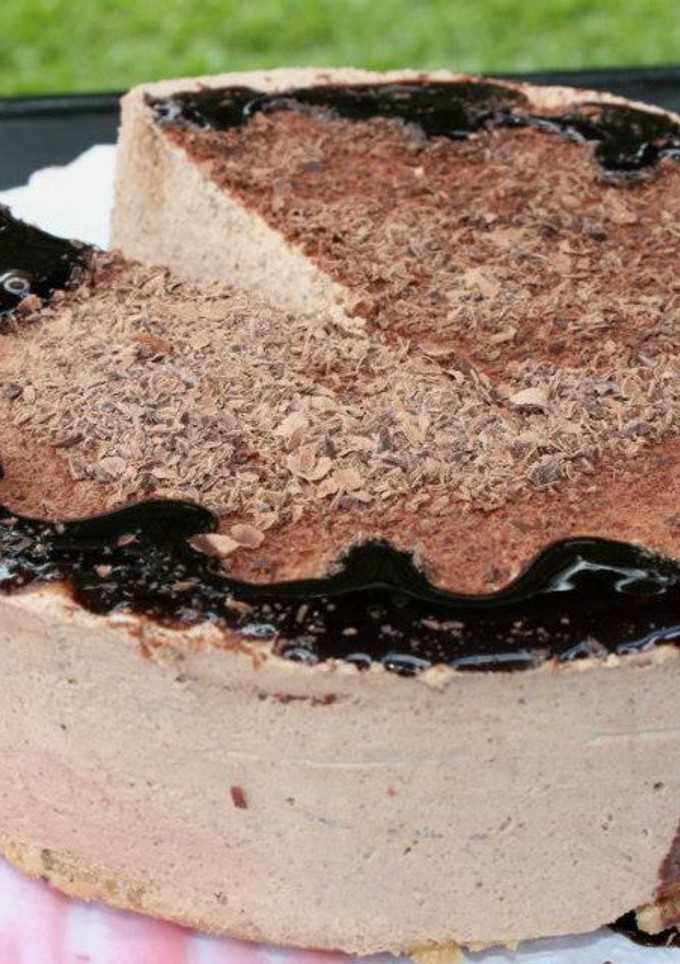 Una foto de Torta helada de ricota y chocolate