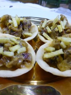 Una foto de Mini volovanes de riñones al coñac