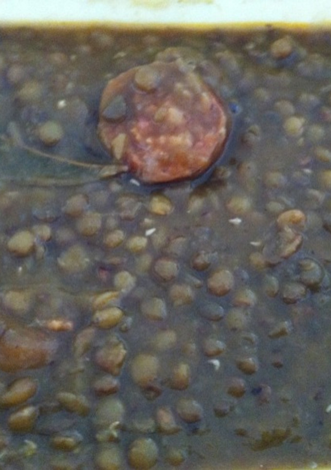 Una foto de Lentejas con chorizo y jamón