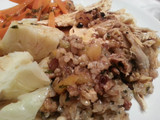 Relleno de pollo de Navidad sin pan