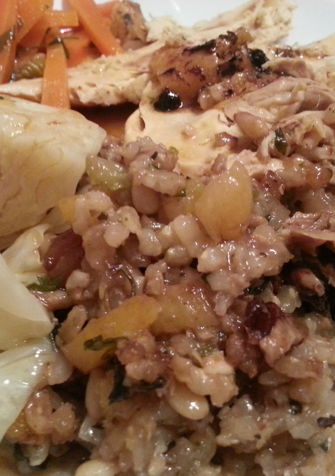 Una foto de Relleno de pollo de Navidad sin pan
