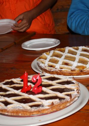 Una foto de Tarta de crema de limón