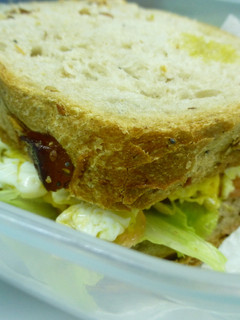 Una foto de Sandwiches de revuelto de salmón