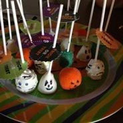 Halloween cake pops Receta de Maggie- Cookpad