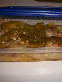 Una foto de Ensalada de berenjenas y pimientos asados