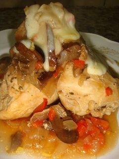 Una foto de Pollo a la scarpetta