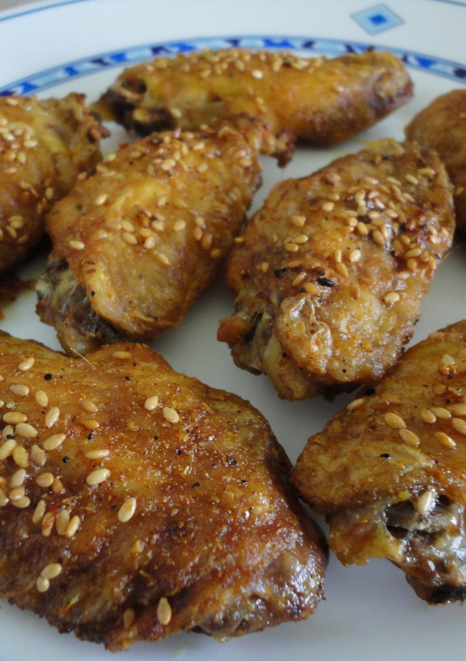 Una foto de Alitas de pollo morunas al horno