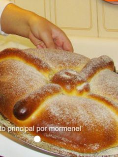 Una foto de Pan de muerto mexicano 