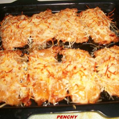 Filetes de lomo de cerdo gratinados al queso Receta de penchi briones  garcia- Cookpad
