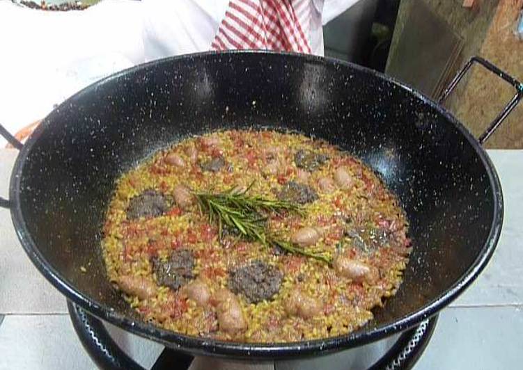Arroz blanco y negro