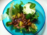 Ensalada templada con bacon