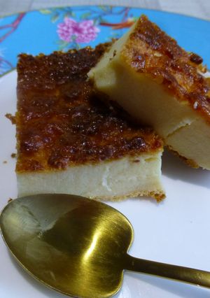Una foto de Tarta de queso tipo quesada