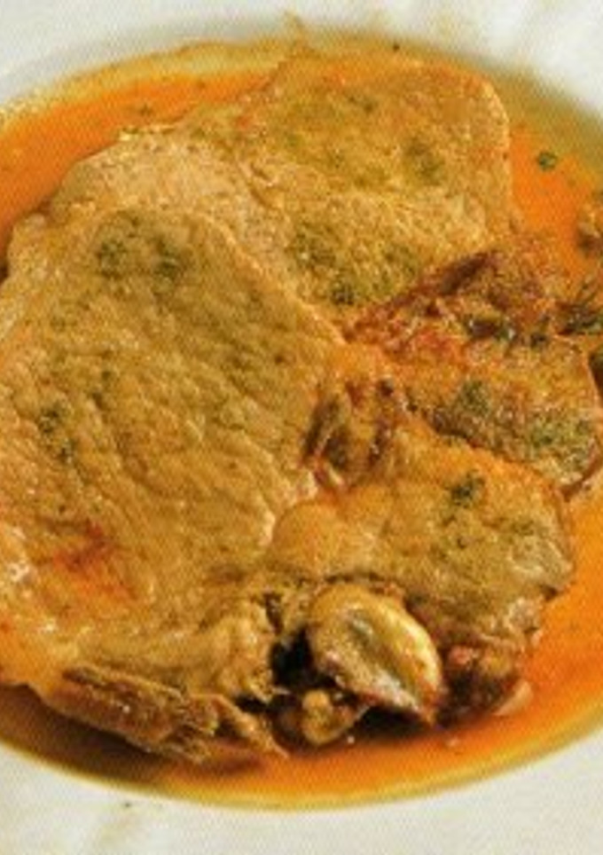 Una foto de Chuletas de cerdo a la jardinera