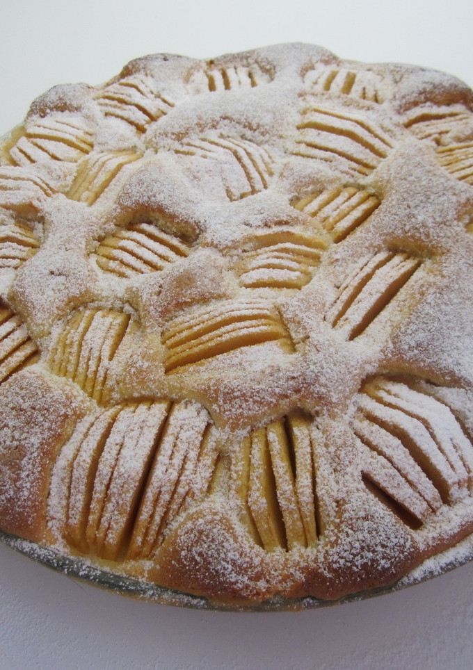 Una foto de Bizcocho de manzana fácil