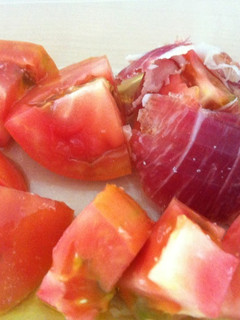 Una foto de Tomate trinchado