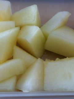Una foto de Melón de postre