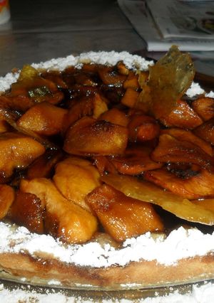 Una foto de Tarta de compota de nectarinas