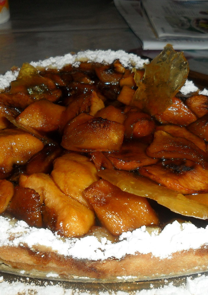 Una foto de Tarta de compota de nectarinas