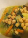 Potaje de garbanzos y acelgas en olla a presión