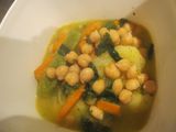 Potaje de garbanzos y acelgas en olla a presión