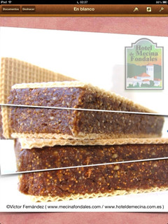 Una foto de Turrón de higos miel y almendras