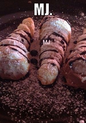 Una foto de Canutillos rellenos de crema pastelera de chocolate