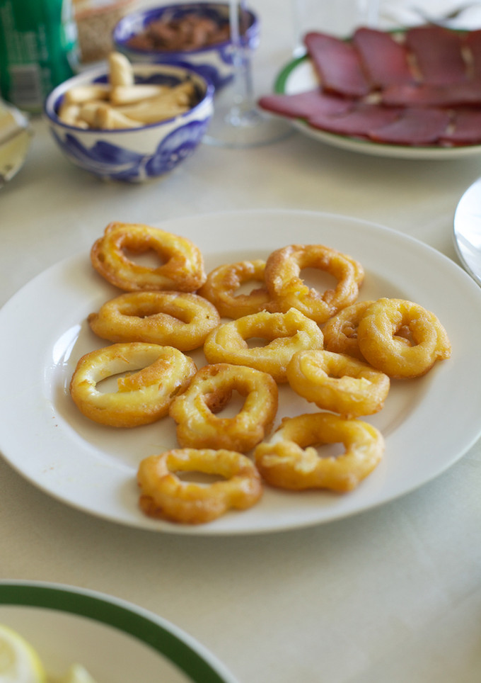 Una foto de Rabas en tempura