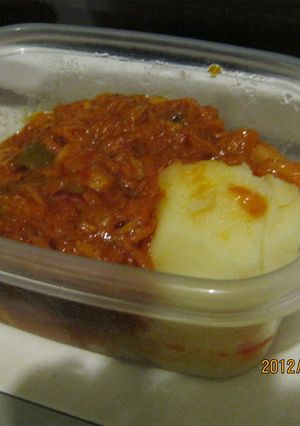 Una foto de Viandas con bacalao 