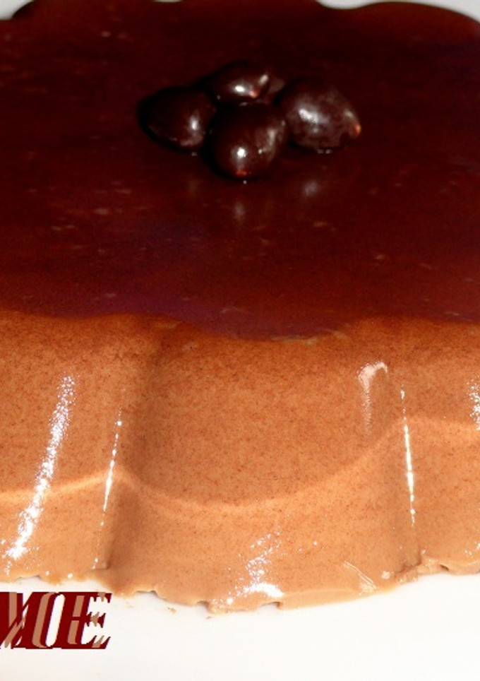 Una foto de Flan capuccino light