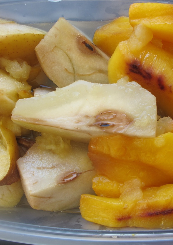 Una foto de Frutas asadas al horno