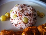 Arroz con dátiles y frutos secos