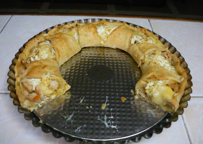 Corona de Pollo con bechamel Receta de luluxg- Cookpad