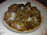 Alitas y arroz al vino tinto