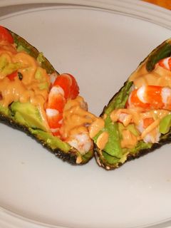Una foto de Aguacate con gambas