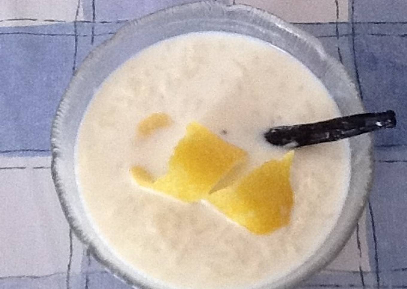 Arroz con leche cremoso