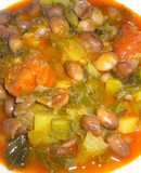 Fabes del mandilin con repollo
