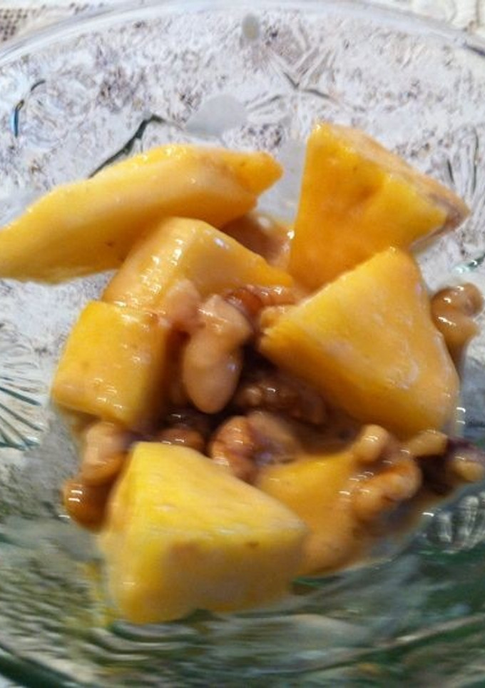 Una foto de Fruta con toffee