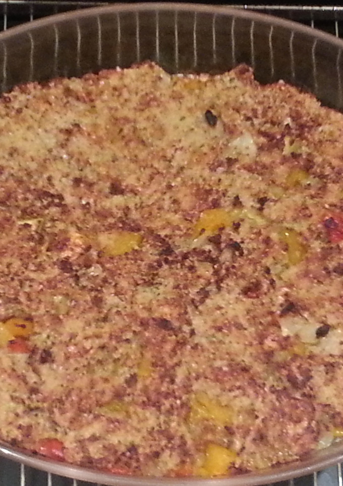 Una foto de Crujiente de verduras asadas