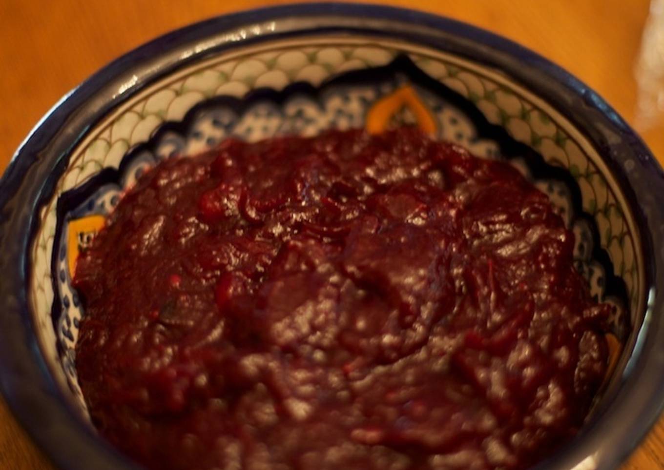 Salsa de arándanos para pavo