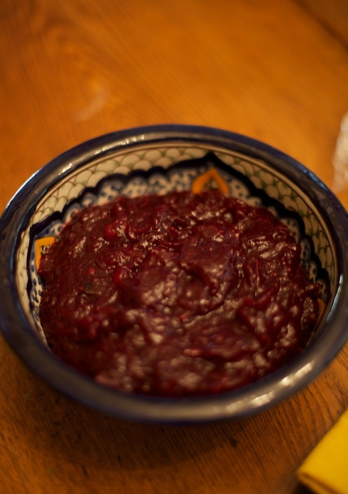 Una foto de Salsa de arándanos para pavo