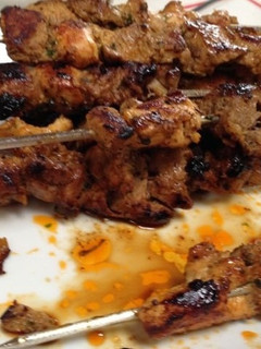 Una foto de Pinchos morunos barbacoa