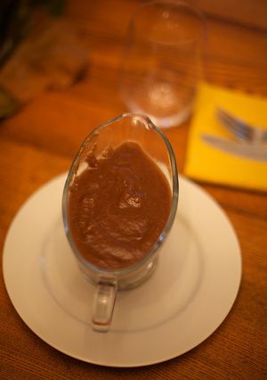 Una foto de Gravy (salsa) de pavo