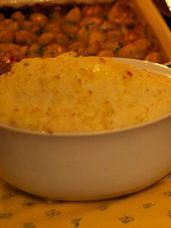 Una foto de Puré de patatas para acompañar pavo