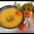 Crema de zanahoria y ajos fritos