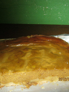 Una foto de Cheesecake de calabaza y ajonjolí
