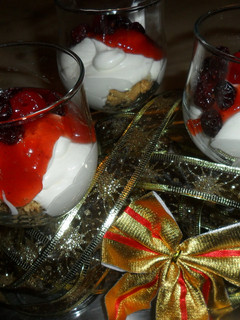 Una foto de Copas de cheese cake