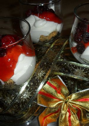 Una foto de Copas de cheese cake