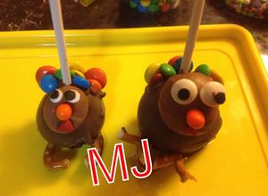 Una foto de Cake Pops turkey day